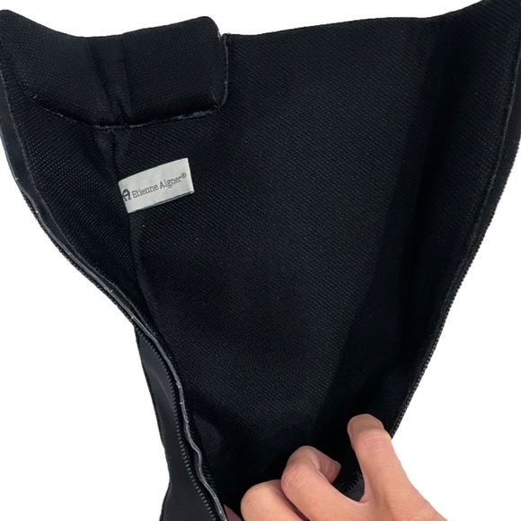 ETIENNE AIGNER Riding Boots Insulated Nylon Women’s Size 7 Black - Picture 5 of 12